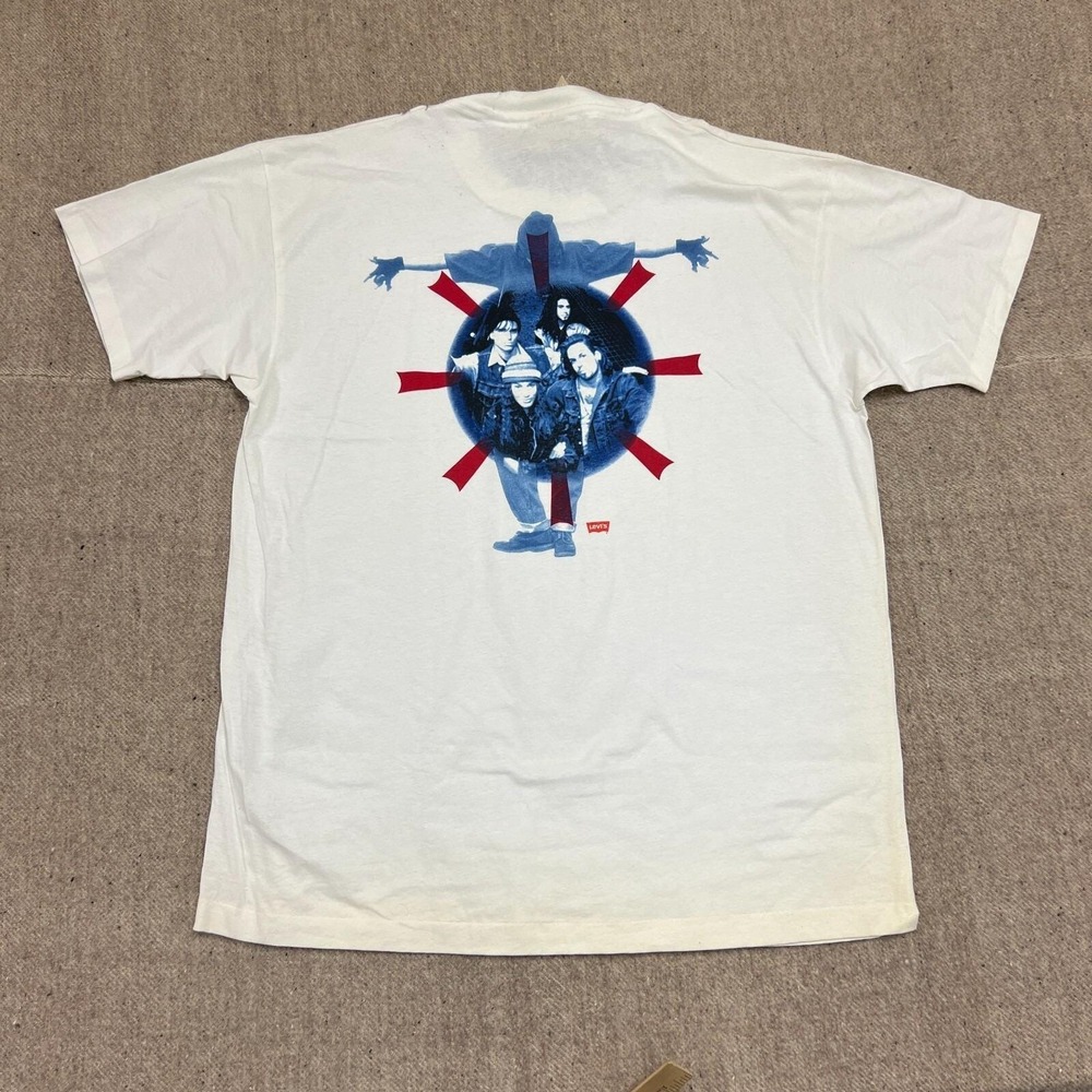 Vintage Levi's Shirt Mens XL White 1990s USA Deadstock